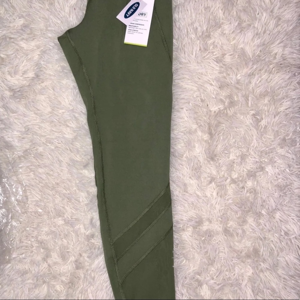 Olive Green Old Navy Compression Leggings SZ S - Picture 4 of 5